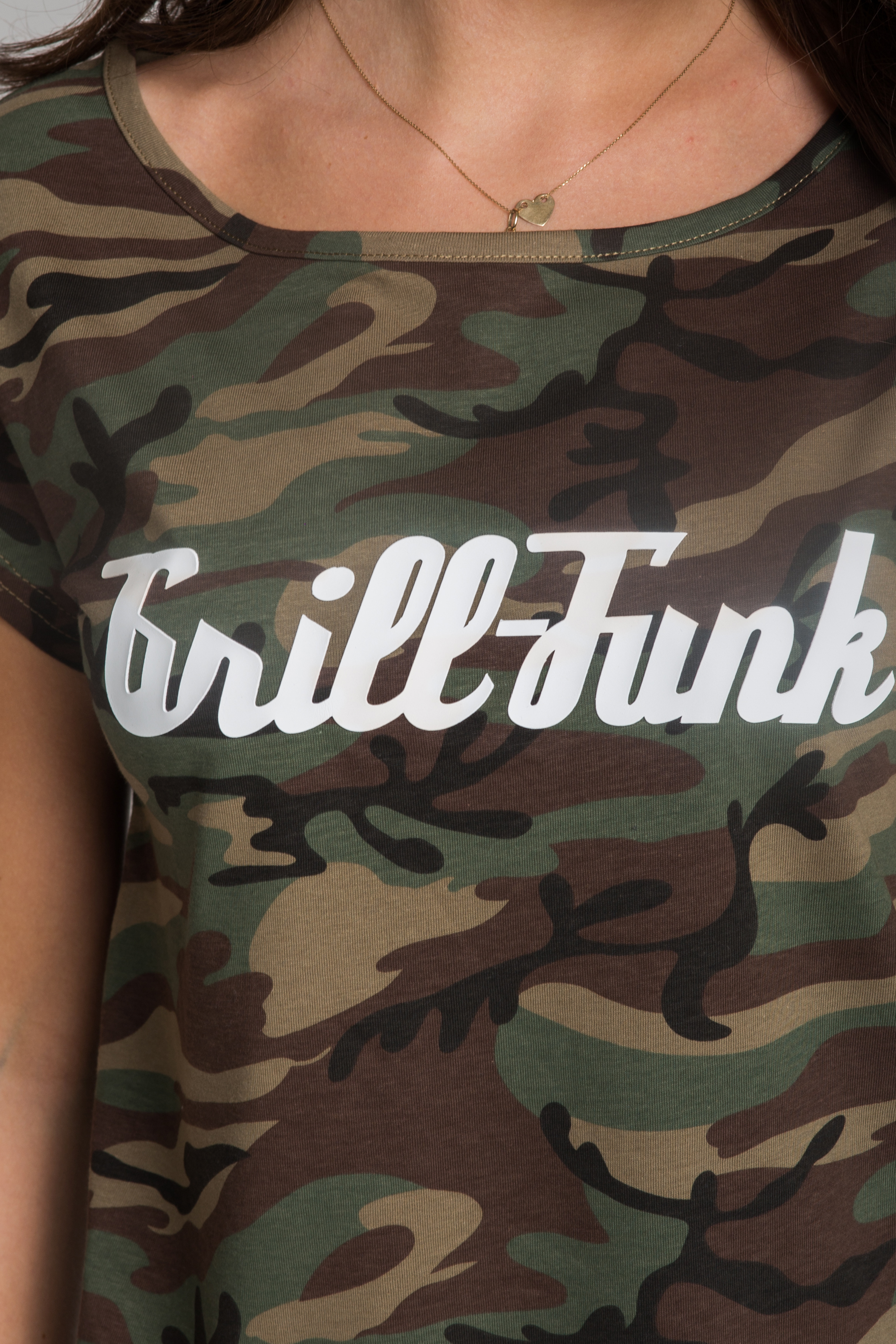 Koszulka damska Grill-Funk Classic Camo 3D - moro/khaki