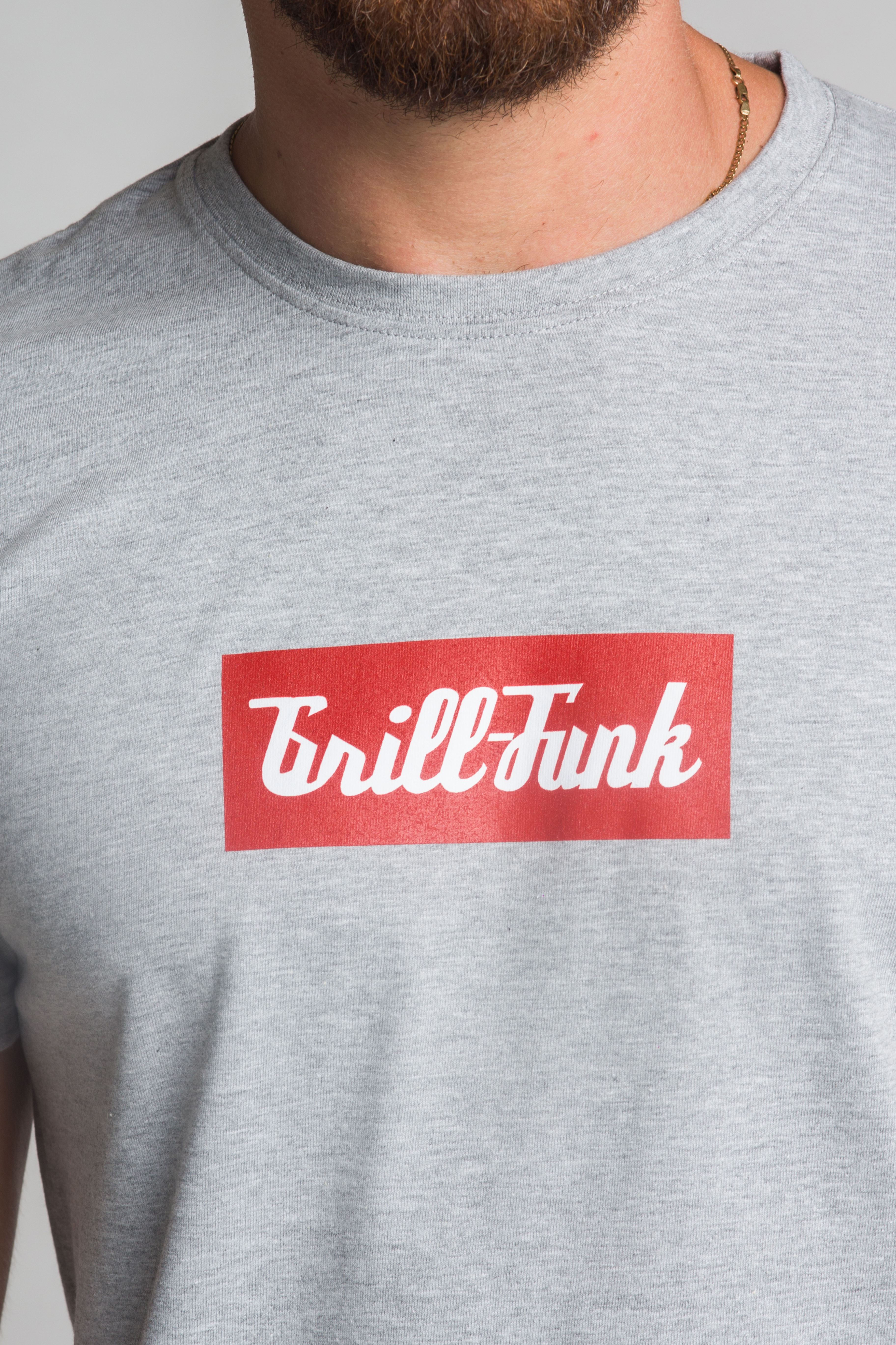 Koszulka męska Grill-Funk Classic Rectangle - szara