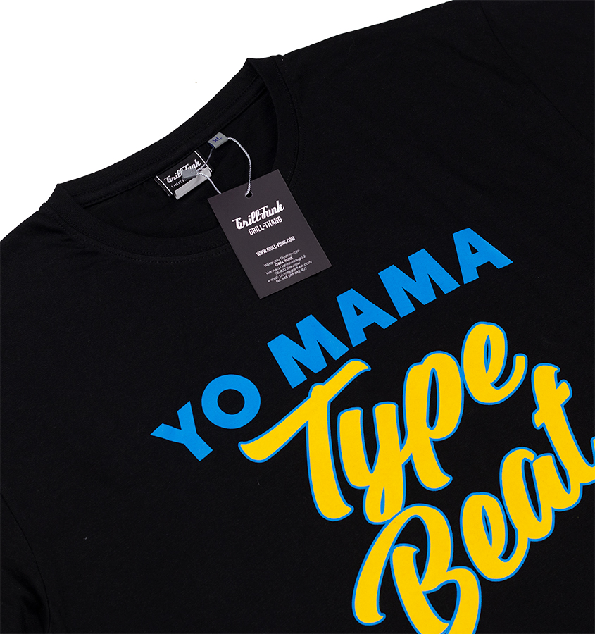 Koszulka męska Grill-Funk Yo Mama Type Beats - czarna
