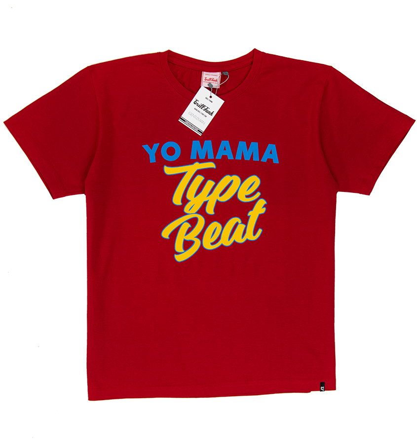 Koszulka męska Grill-Funk Yo Mama Type Beats - czerwona