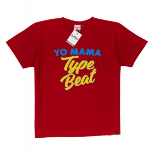 Koszulka męska Grill-Funk Yo Mama Type Beats - czerwona