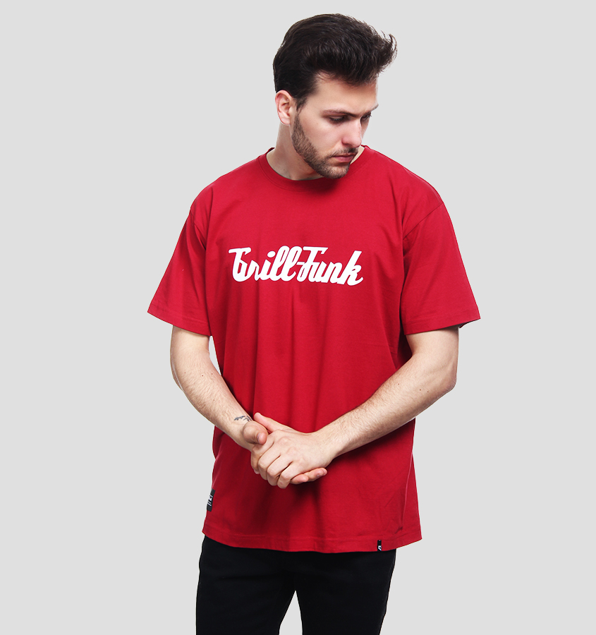T-shirt męski Grill-Funk Classic - czerwony